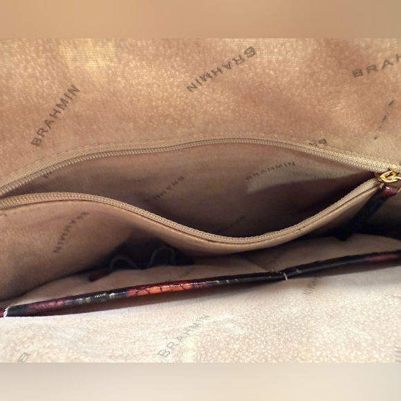 Brahmin’s Duxbury Satchel Contour Melbourne Large Handbag Shoulder Strap EUC - Picture 11 of 16